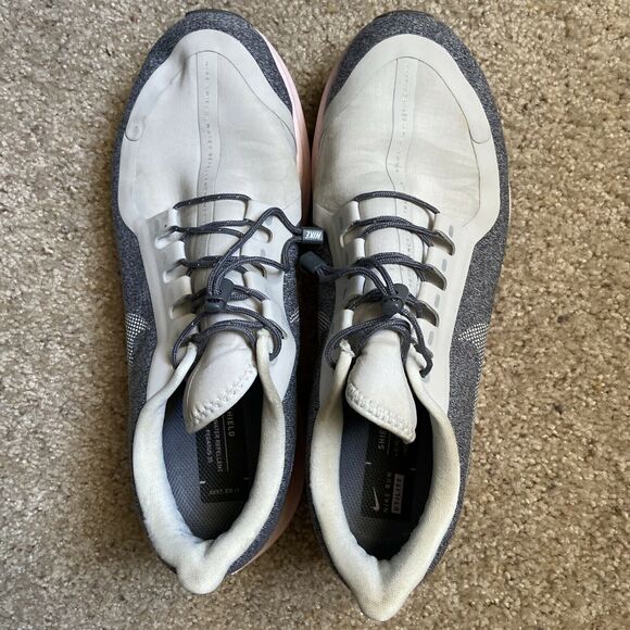 Nike Women’s Air Zoom Pegasus 35 Shield Running Shoes, Gray Pink White 9.5 - Picture 2 of 4